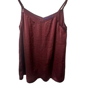 Apt. 9‎ Women’s Burgundy Wine Satin Camisole Tank Top Size Small